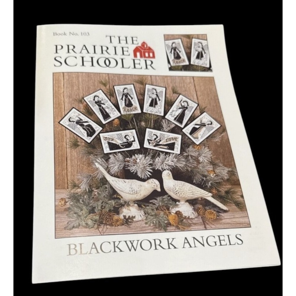 The Prairie Schooler Blackwork Angels No 103 Cross Stitch Cardstock Charts